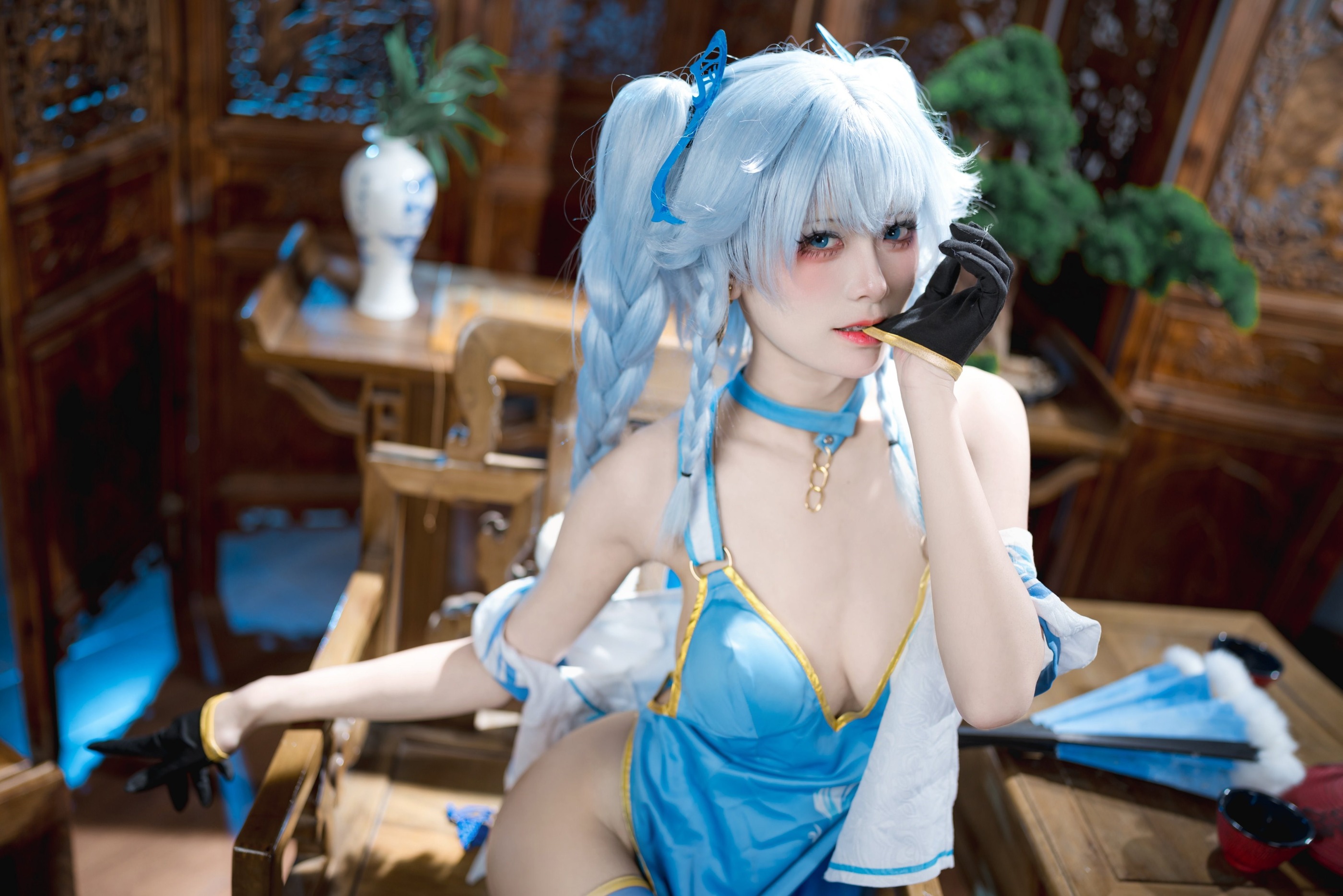 图片[1]-九柒喵 – NO.016 翠雀媚[34P]-XikXak